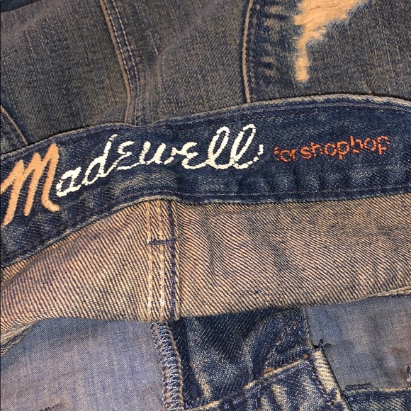 madewell for shopbop distressed denim skirt - Picture 4 of 7